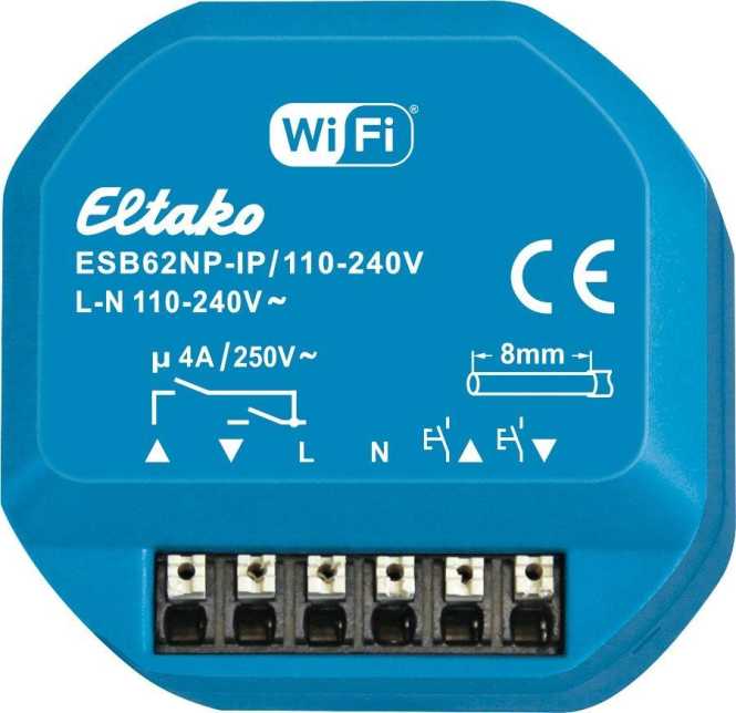 Beschattungsaktor IP über Wi-Fi 1+1 Schließer 4A Apple Home-zertifiziert 
