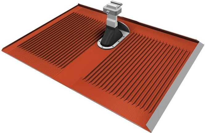 Alpha-Platte Farbe Ziegelrot RAL 8004 Dachersatzziegel 