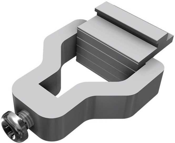 Klemmkombination für vertikale Modultragschienenmontage 