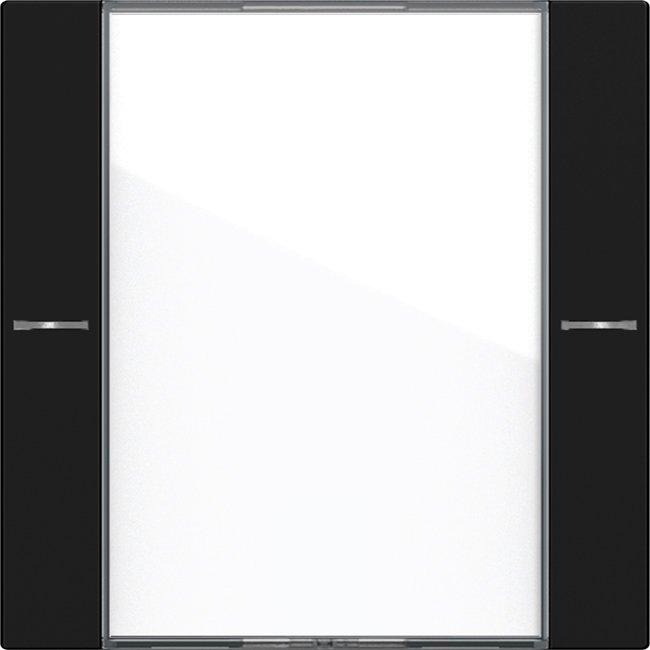 Wippenset 1fach mit Beschriftungsfeld für Tastsensor 4 System 55 Klar/Schwarz 