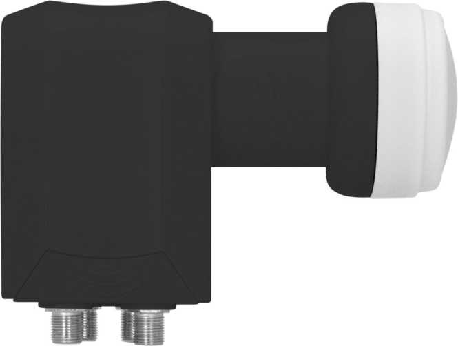 Universal Quattro LNB Feed 40 mm DM F-Anschlüsse schwarz 