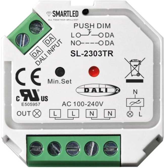 Dimmaktor TRIAC 200W 230VAC für Halogenlampen geeignet DALI DT-6 