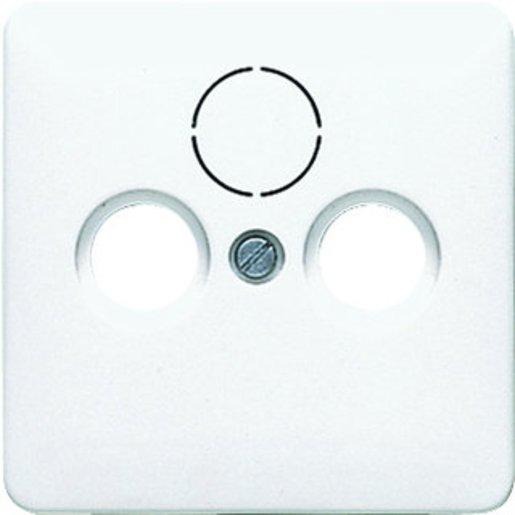 Abdeckung bruchsicher für Antennen-Steckdose und SAT-TV-Steckdose 