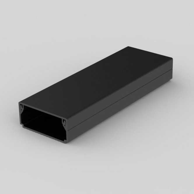 Elektroinstallationskanal - kantig 41,1x18,5 mm schwarz 2m 