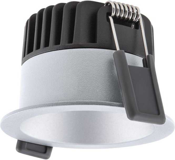 Einbaustrahler SPOT DARKLIGHT 8W 930 PS DIM IP44 silber 