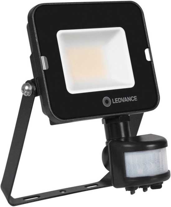Scheinwerfer FLOODLIGHT COMPACT SENSOR 20W LED 840 symmetrische 100° schwarz 