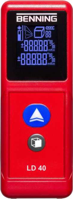 Laser-Entfernungsmessgerät 40m - Entfernung / Fläche / Volumen indirekte Messung 