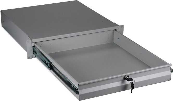 Kleinteileschublade 2 HE abschließbar 