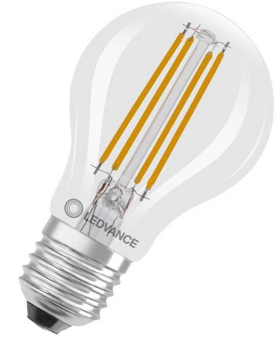 LED Birnenlampe LED CLASSIC A dimmbar CRI97 Superior 4,2W 927 Filament klar E27 