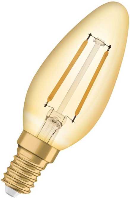 LED Kerzenlampe Vintage 1906 LED 12 1,5W 2400 K E14 