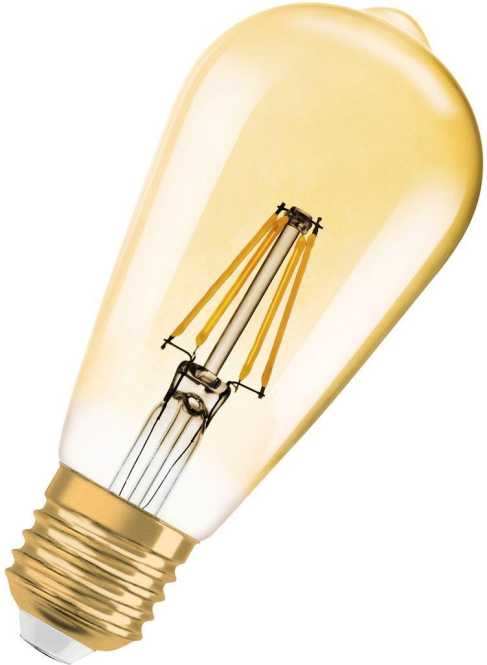 LED Lampe Vintage 1906 LED dimmbar 55 6,5W 2400 K E27 