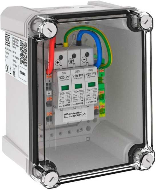 Generatoranschlusskasten 1 PV-String auf 1 WR-MPP 1000V DC 