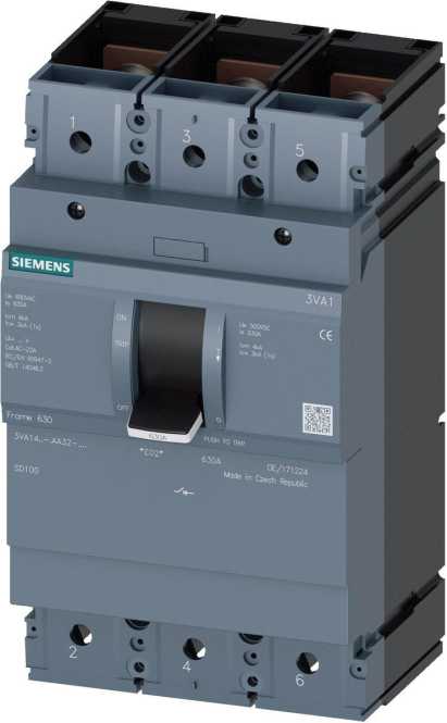 Lasttrennschalter 3VA1 IEC Frame 630 3-polig SD100 