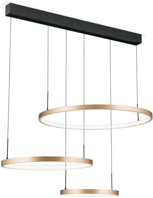 SPHERE Hängeleuchte 6-1711/3 gold-matt LED 85W 2800 lm 3000K 