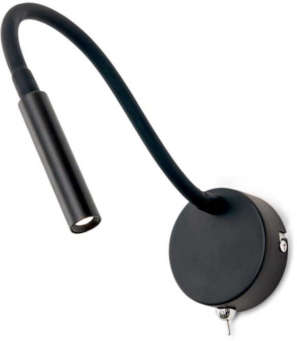 FLEXI Wandleuchte 2-1343 schwarz LED 3W 150 lm 3000K 