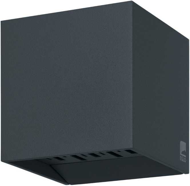 CALPINO 2 Wandleuchte anthrazit LED warmweiß 2X3,3W 680lm IP54 