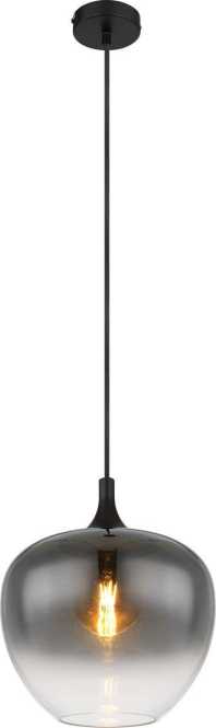 MAXY Hängeleuchte schwarz matt rauchfarben 1xE27 60W 