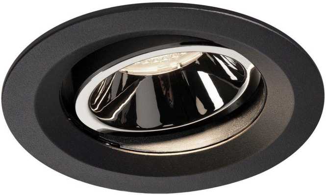 NUMINOS MOVE DL M LED Deckeneinbauleuchte schwarz/chrom 4000K 40° dreh/schwenk 