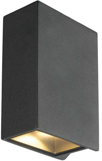 QUAD UP/DOWN 15 Wandleuchte LED 3000K IP44 eckig up/down anthrazit 3,2W 