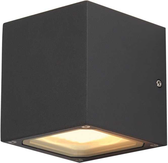 SITRA CUBE Outdoor Wandleuchte TCR-TSE IP44 anthrazit max. 18W 