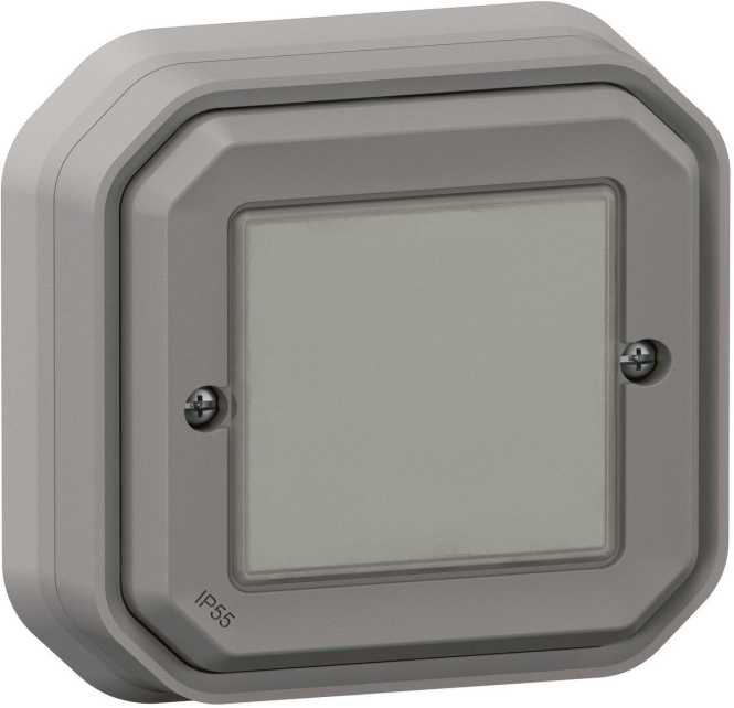 Plexo with Netatmo Wandsender Licht 1-fach IP 55 Grau 