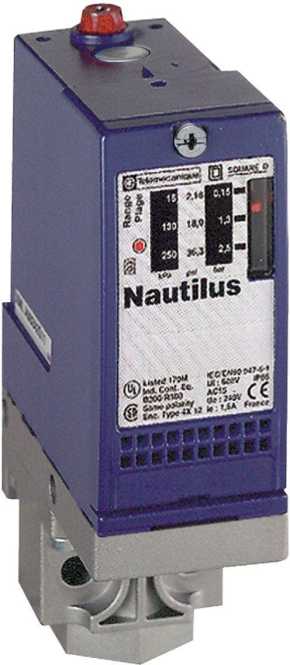 XMLA-Druckschalter 4 Bar feste Hyst. 1 Schaltp. 1Ö/1S Pg13 