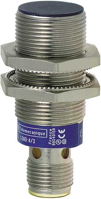 XS1-Indu. Näherungsschalter M18 L50 mm Messing Sn 10 mm 12-24 V DC M12 