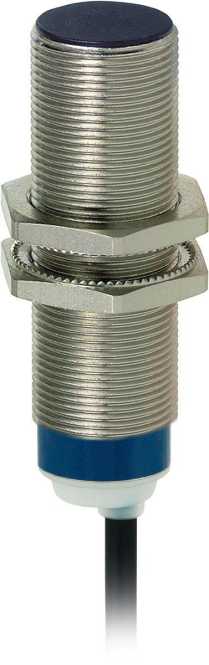 XS6-Indu. Näherungsschalter M18 L62mm Mes. Sn 8mm 24-240V AC/DC 2m Kabel 