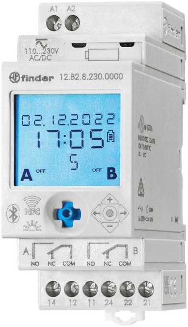 ASTRO - Jahreszeitschaltuhr mit Bluetooth 2 Wechsler 16 A 