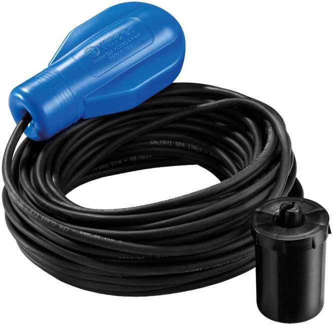 Schwimmerschalter für Tauchpumpen und gering verschmutztes Wasser Kabellänge 5 m 