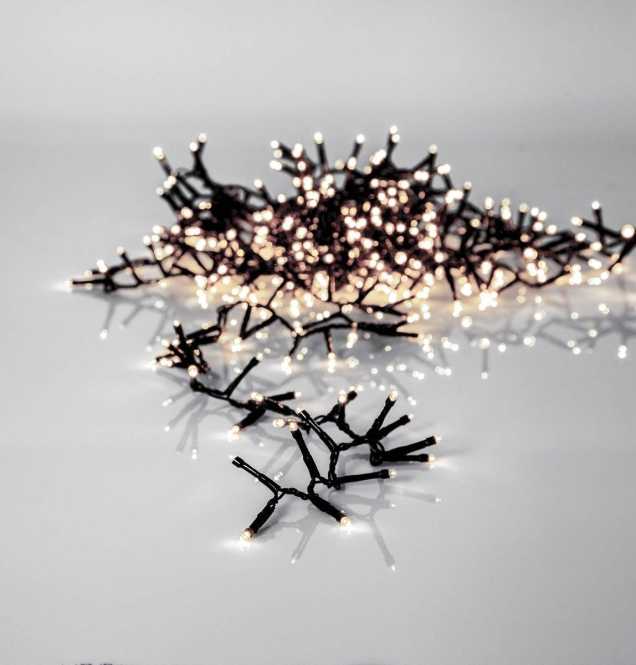 CRISPY ICE WHITE LED-Lichterkette 800 L-16000 Schwarz 
