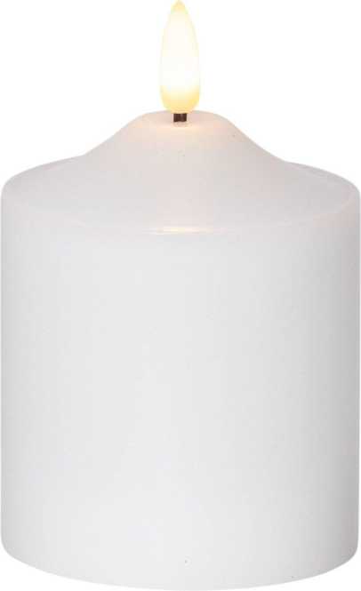 FLAMME LED-Kerze weiß H-120 Durchmesser 75mm 