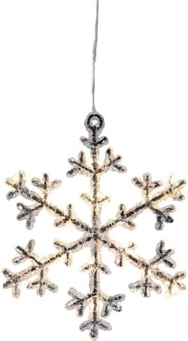 ICY LED Schneekristall 16 160x10x180mm Braun Transparent 