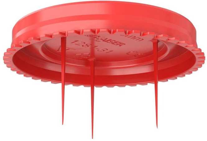 Leuchtengehäuse Signaldeckel für Einbauöffnungen Ø 68 mm mit drei Signalborsten 