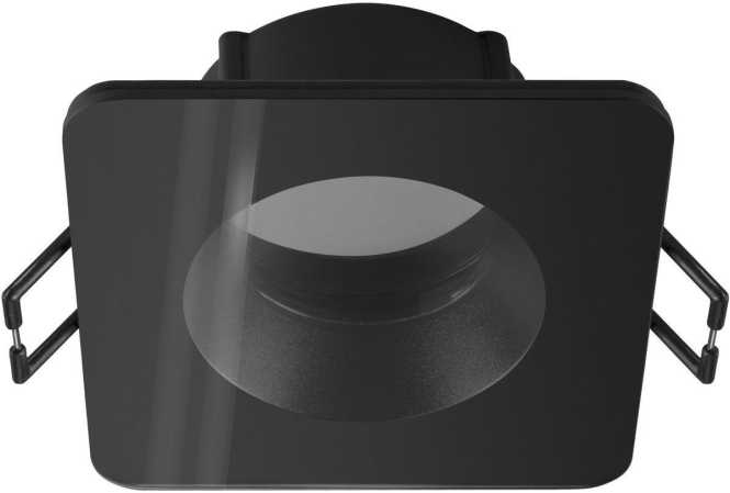 NEW TRIA 68 Deckeneinbauring L: 8,3 B: 8,3 H: 3,55 cm IP 65 inkl Glas schwarz 