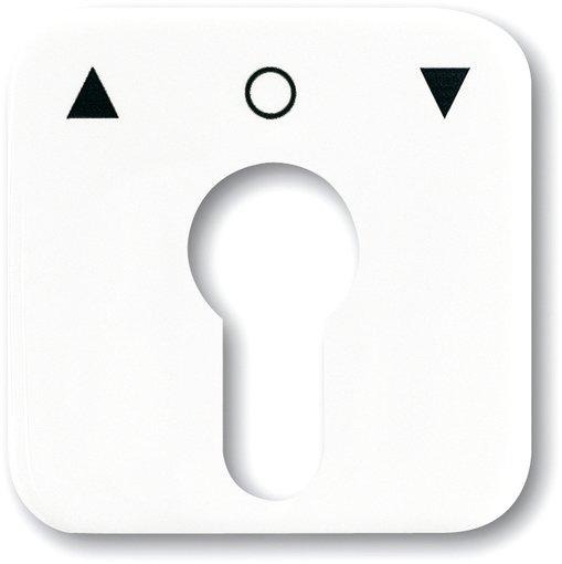 Abdeckung für UP Profilhalbzylinder-Tastrastschalter/Taster weiß 