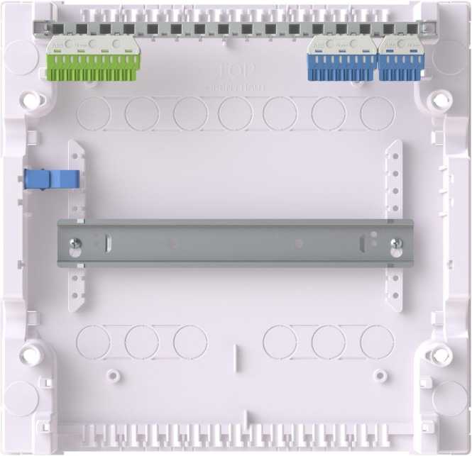 Stromkreisverteiler  Aufputz 12 PLE 1-reihig IP30 ohne Tür AK600 