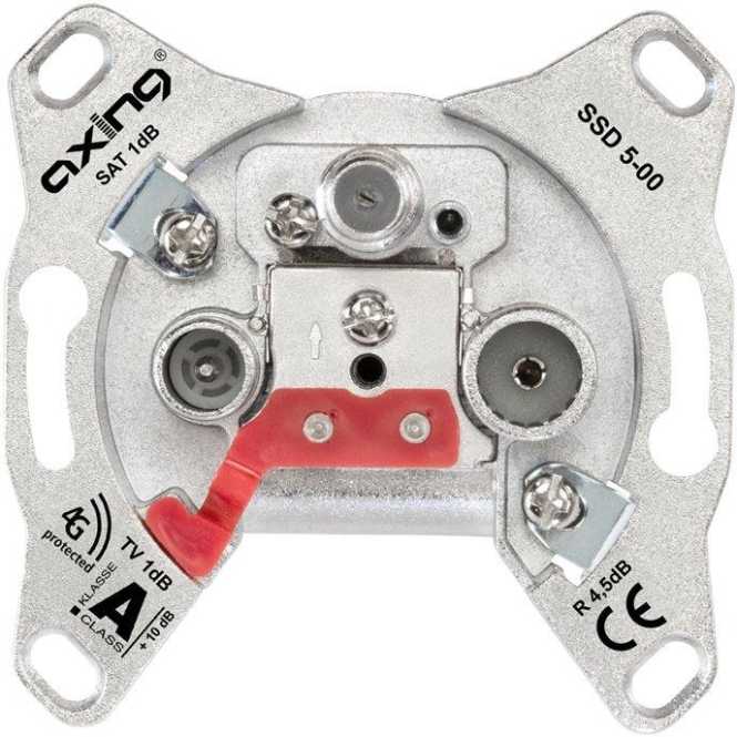 3-Loch Universal-SAT/BK-Einzeldose 1,0 dB Einzeldose 