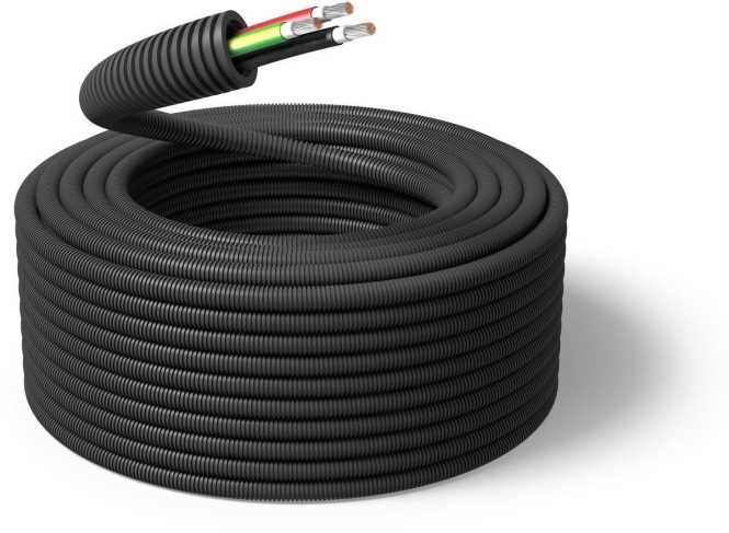 Panzerflex vorverdrahtet H1Z2Z2-K UV 2×6 SW/RT + H07Z-K 16 GN/GE 