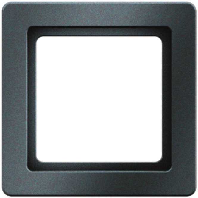 Q.1 Rahmen 1fach schwarz matt lackiert 