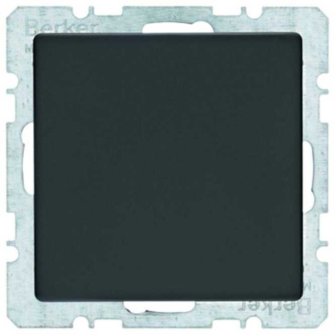 Blindverschluss schwarz matt lackiert 