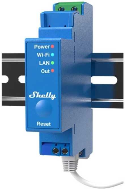 Professioneller 1-Kanal-DIN-Schienen-Smart-Schalter m. potentialfreien Kontakten 