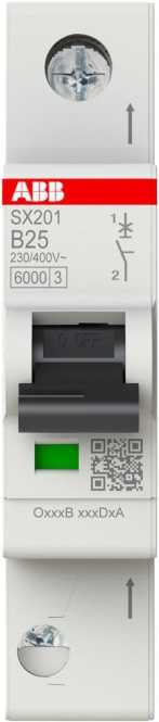 LS-Schutzschalter 1-polig 6kA B-Char 25A 1TE 