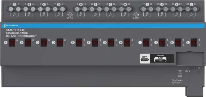 Schaltaktor 12-fach 16 A REG 