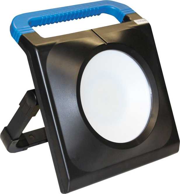 LED Akku Strahler mit Halte-/Stellbügel USB Anschluss für Externe Geräte 