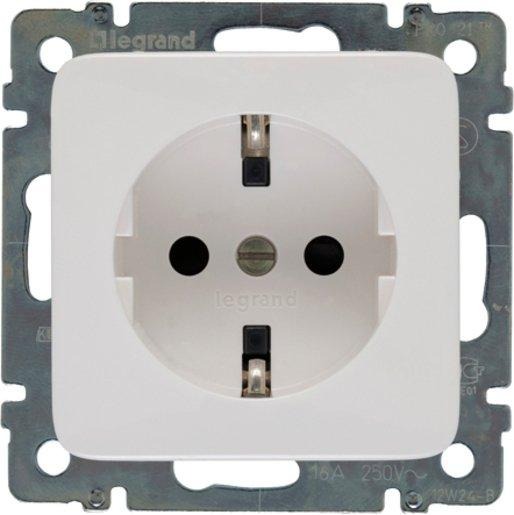 Steckdose (SL) mit erhöhtem Berührungsschutz Creo ultraweiß 