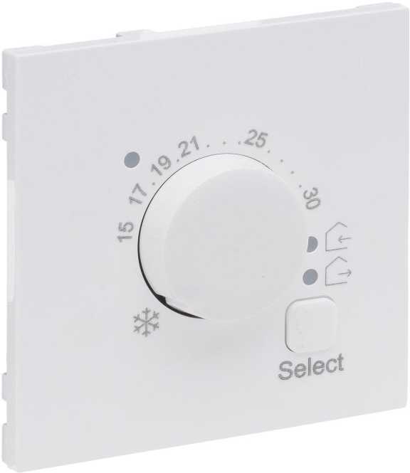 SEANO Abdeckung für elektronisches Raumthermostat Farbe: Ultraweiß 