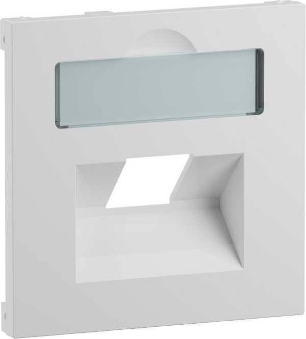 SEANO Abdeckung 1x RJ45 für Datendosen Fremdfabrikate Farbe: Ultraweiß 