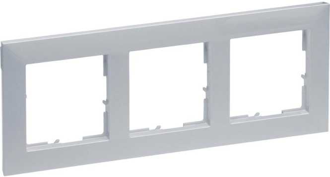 SEANO 3-fach Rahmen in der Farbausführung Aluminium lackiert 