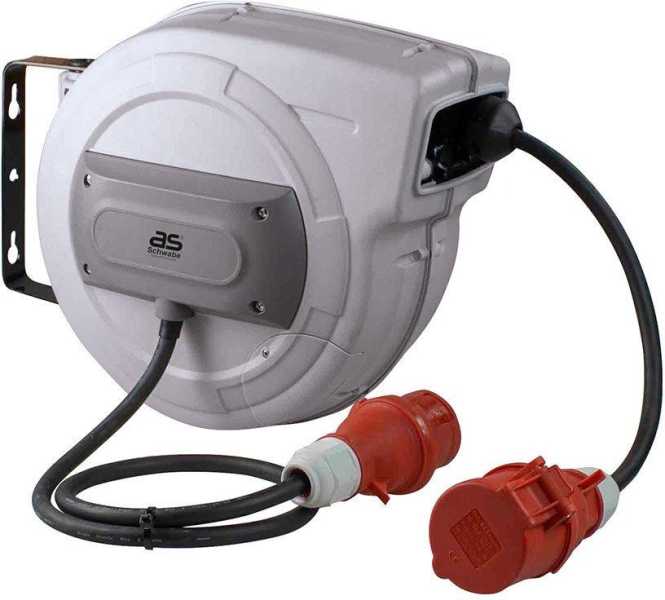 Automatische CEE Kabelaufroller 10m Kupplungsleitung H07RN-F 5G1,5 